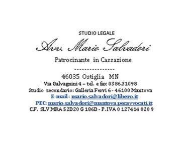 STUDIO LEGALE AVVOCATO MARIO SALVADORI